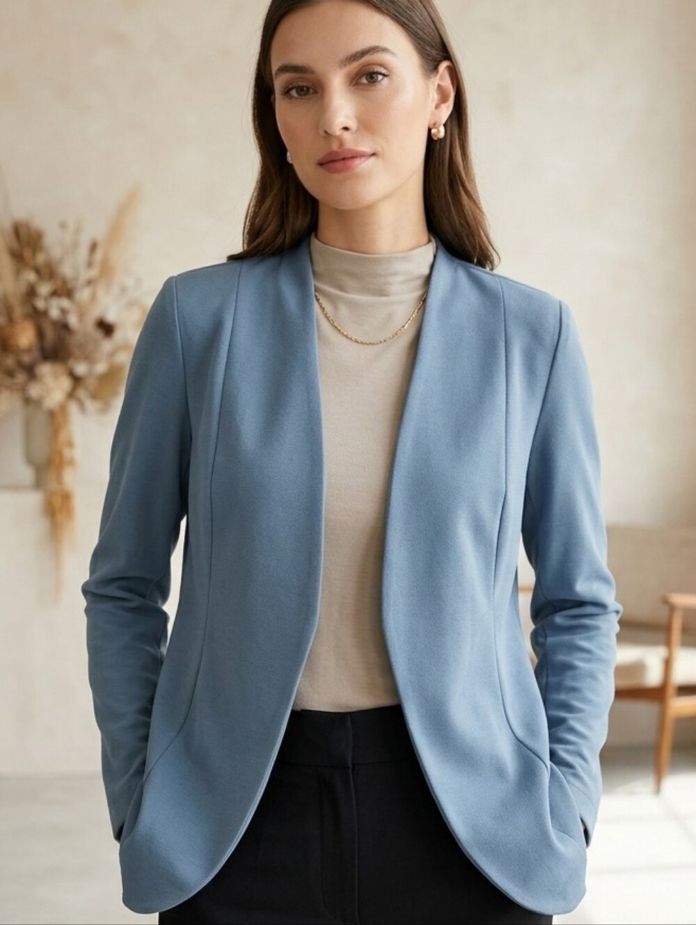 Elegant Tan Women's Blazer, New without Tag